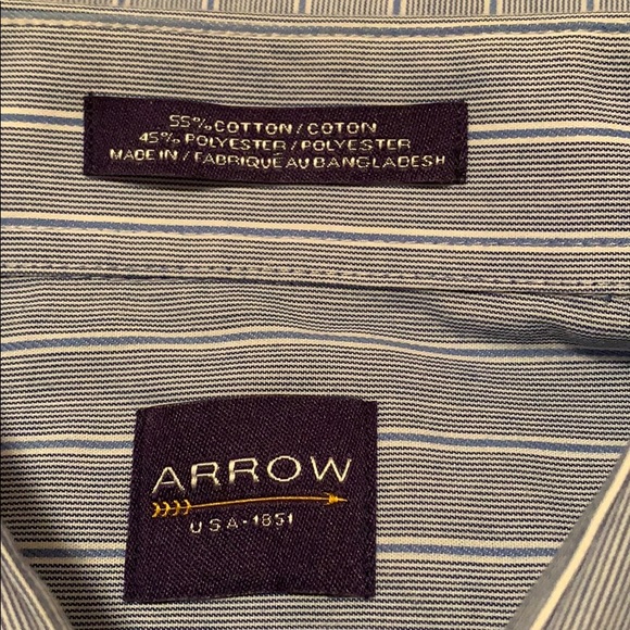 Arrow wrinkle free short sleeve regular fit shirt - Picture 5 of 13